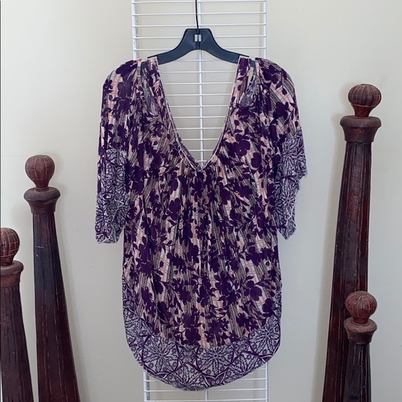 Purple Free People Blouse - Picture 2 of 2